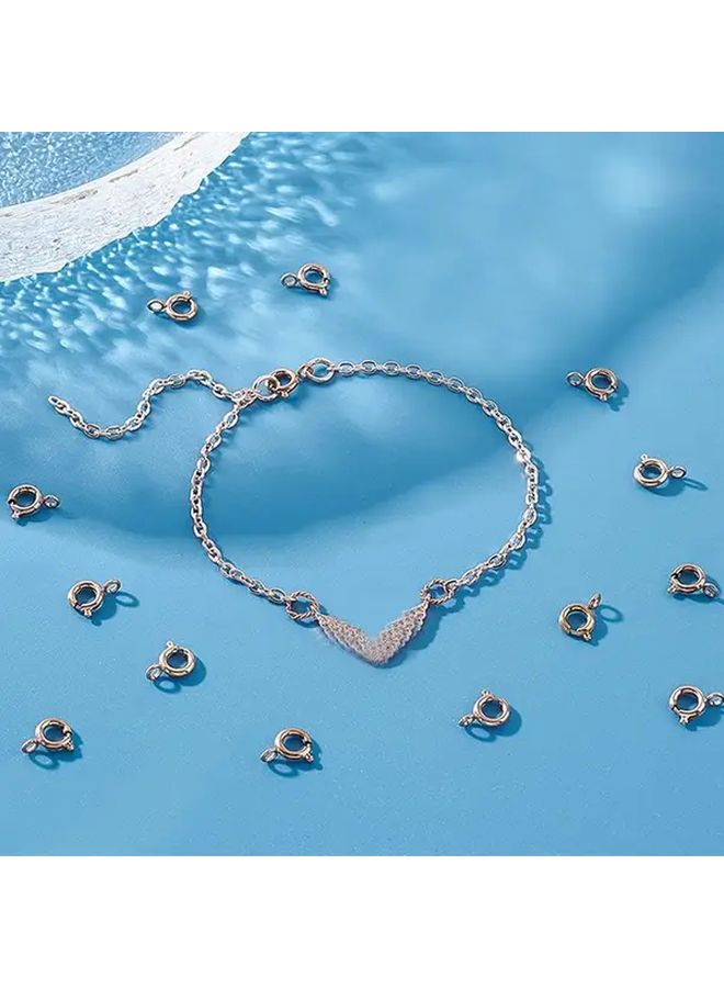 10pcs Steel Color 5mm Spring Clasp Necklace Connectors Jewelry Making Craft Accessories - Image 5